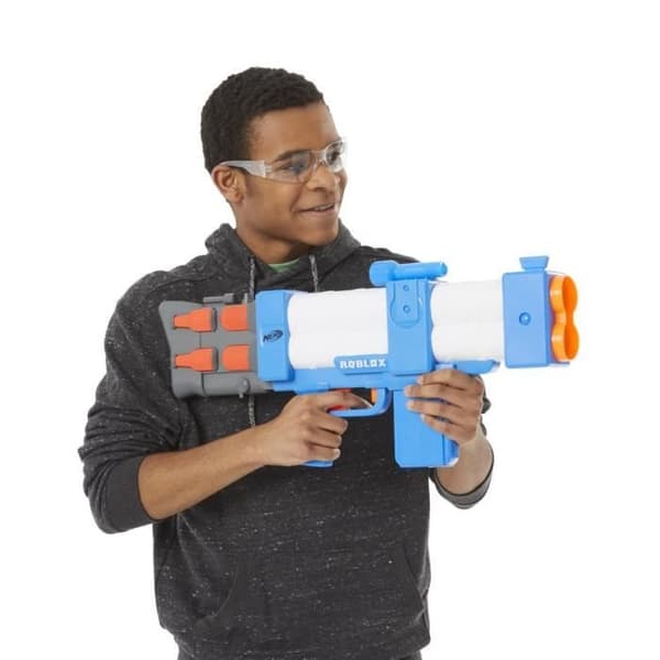 Nerf Roblox Arsenal, Motorized Pulse Laser Blaster, 10 Dart, Magasin och virtuell artikelkod i spelet, F2484EU5
