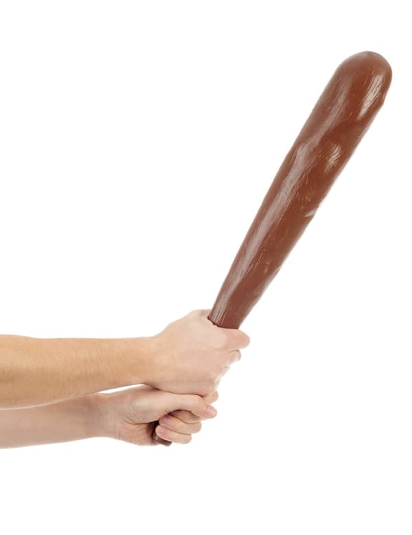 Forhistorisk manneklubb i plast.Size-One size