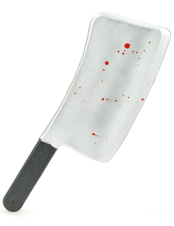 Halloween Bloody Cleaver i plast.Size-One size