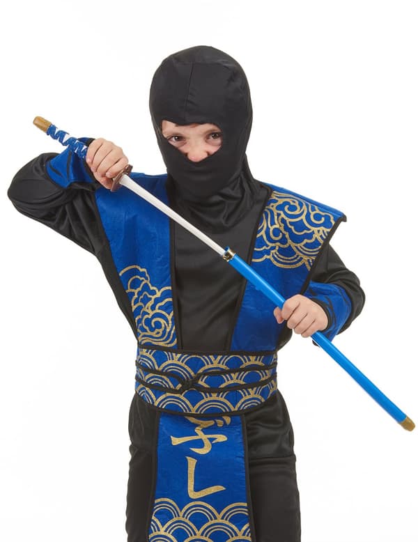 Blå Ninja Saber i plast.Size-One size