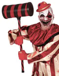 Miniatyrbilde 3 av 4: Voksen rød og svart killer clown hammer 79 cm.Size-One size
