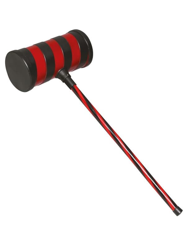 Voksen rød og svart killer clown hammer 79 cm.Size-One size