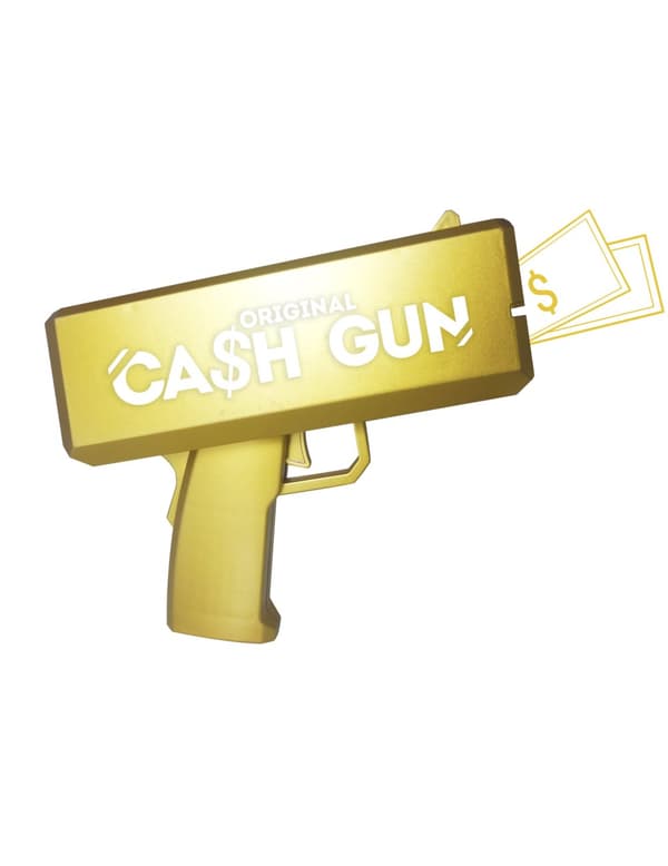 Penge pistol med 100 sedler!.Size-One size
