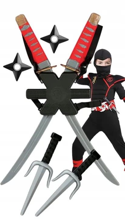Ninja Swords Samurai Daggers Tilbehør Våben Sword 5in1