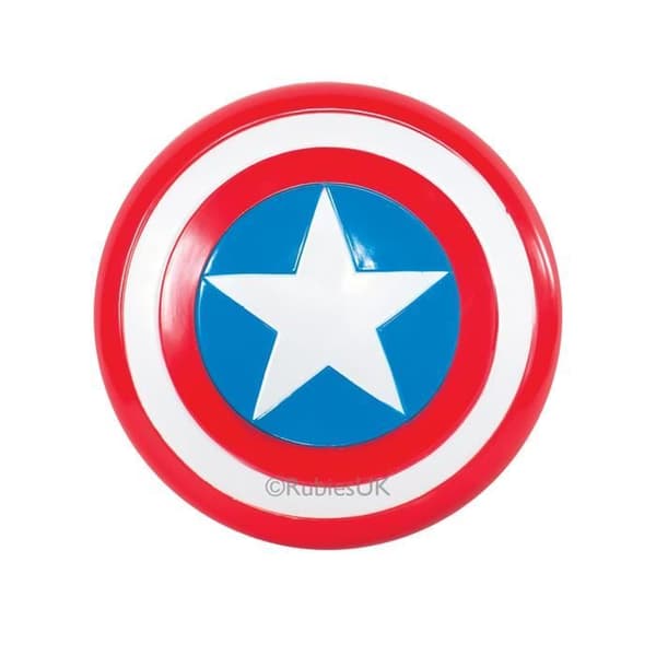 Captain America skumsköld - RUBIES - Avengers - För barn i åldrarna 3 till 8 år - Mått 30 x 2 x 30 cm