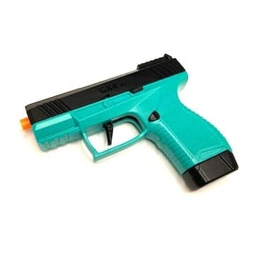 Leksakspistol - Plastpipa - Automatisk - Turkos