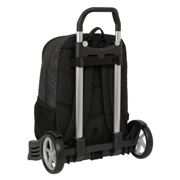 Skolväska med hjul Nerf Get ready Svart 31 x 44 x 17 cm
