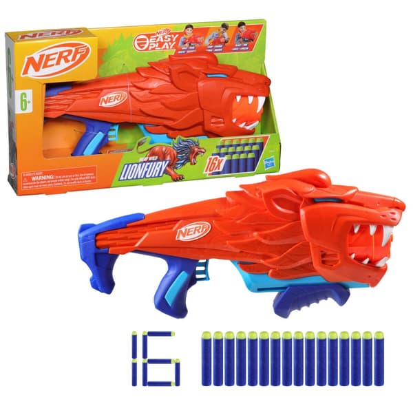 Pistol med Pilar Hasbro Nerf Lionfury 25 x 45 cm
