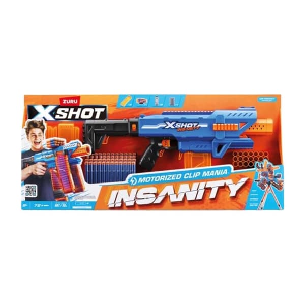 Pistol med Pilar X-Shot Insanity clip 80 x 40 cm