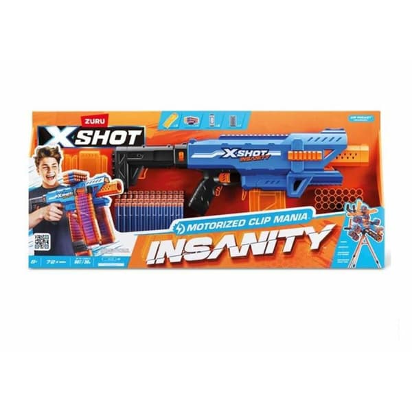 Pistol med Pilar X-Shot Insanity clip 80 x 40 cm