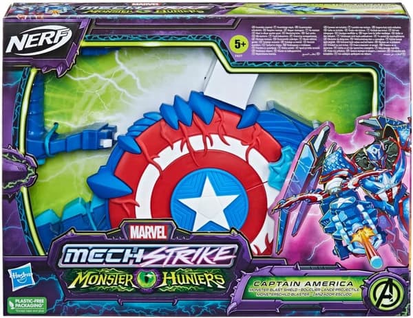 HASBRO NERF MECH STRIKE Captain Americas Shield Captain America