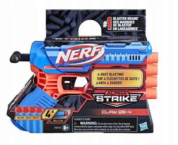 NERF ALPHA STRIKE CLAW LAUNCHER PISTOL QS-4