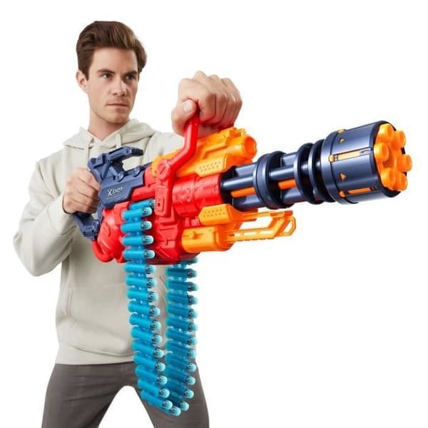 Automatisk Blaster - ZURU - XSHOT Crusher - Bälte med 35 pilar - Räckvidd på 27 meter