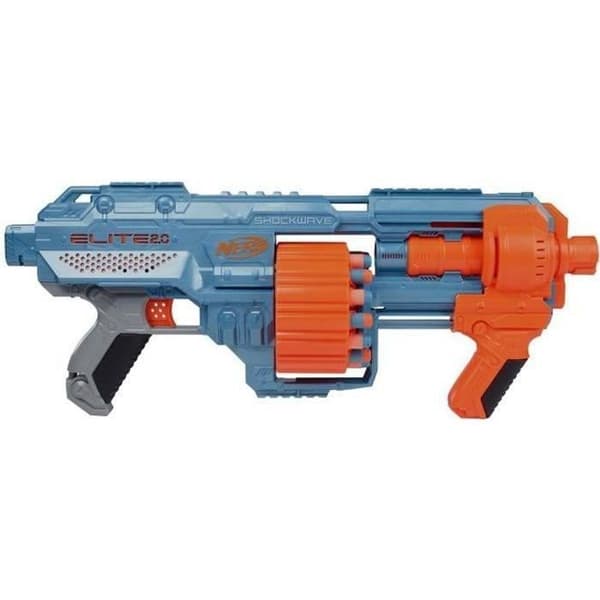 NERF Elite 2.0 Shockwave RD-15 Dart Gun - 30 pilar ingår - Anpassningsbar