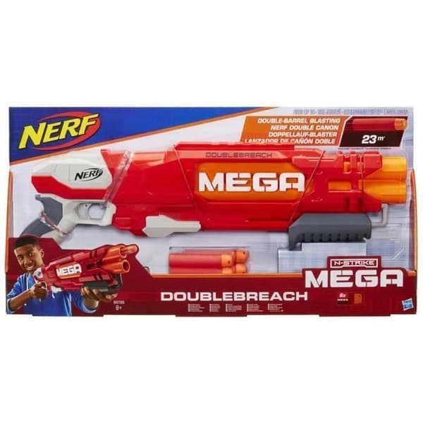 NERF MEGA - Double Breach - Front Loading 2-Dart Whistling Gun