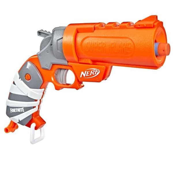 NERF - Fortnite - Flare Dart Blaster - 3 Nerf Mega AccuStrike Dart - Primerhandtag