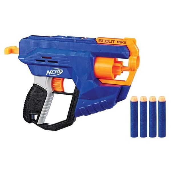 Dart Gun - NERF - Elite Scout MKII - Flerfärgad - Blå - från 8 år och uppåt