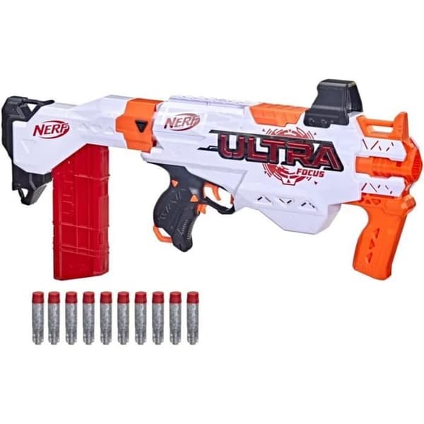 Nerf - Ultra Focus Motorized Blaster med löstagbart magasin och AccuStrike Dart