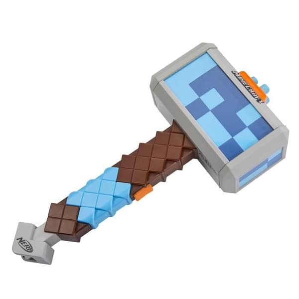Nerf Minecraft - HASBRO - Stormlander Dart Throwing Hammer - 3 Dart Kapacitet