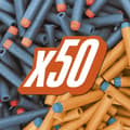Miniatyrbild 6 av 6: Nerf Elite 2.0 Double Punch Motorized Blaster, snabba fram- och återgående pipor, 50 Nerf Elite Dart, 2 10-Dart magasin, från 8