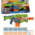 Miniatyrbild 1 av 6: Nerf Elite 2.0 Double Punch Motorized Blaster, snabba fram- och återgående pipor, 50 Nerf Elite Dart, 2 10-Dart magasin, från 8
