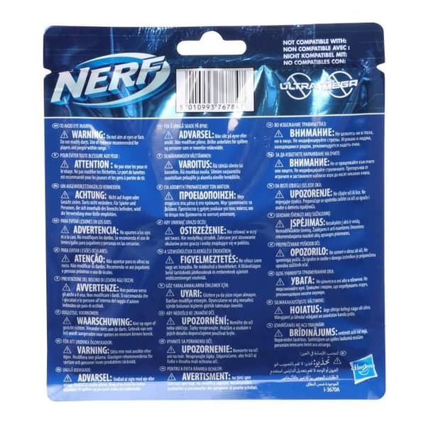NERF Elite 2.0 Refill av 20 pilar - I officiellt NERF Elite 2.0-skum - kompatibel med NERF Blasters - Från 8 år