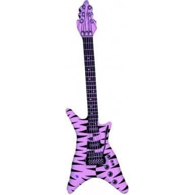 Uppblåsbar gitarr - Rosa - 104 cm - Kostym eller dekorationstillbehör