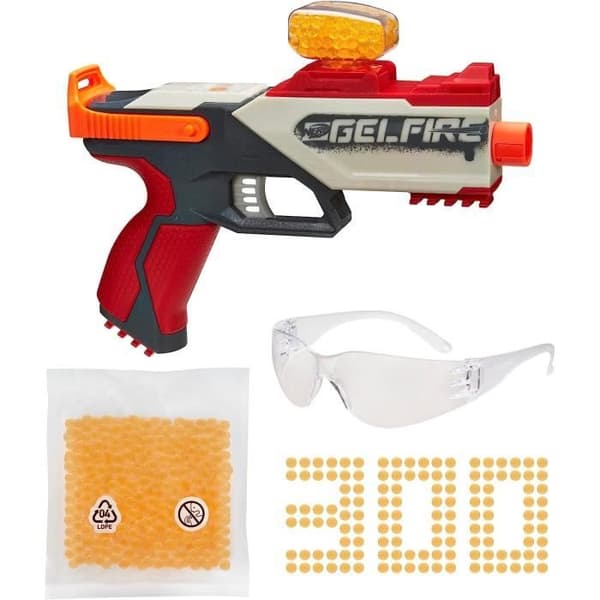 Nerf Pro Gelfire Legion Spring Blaster - NERF - 300 hydrerade BBs och skyddsglasögon