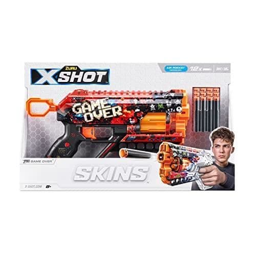 Leksak - ZURU X-SHOT - X-SHOT SKINS-GRIEFER - Kraftfull blaster - 12 pilar - 27 meters räckvidd