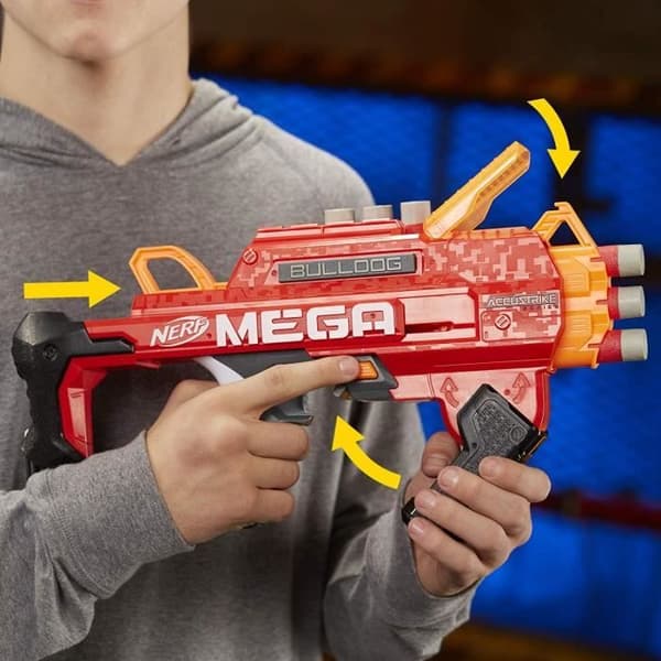 NERF MEGA - Bulldog - Pistol med skumpilar - Unisex - Från 8 år