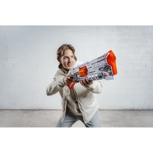 Låsbar blaster - ZURU - XSHOT Skins Lock Gun - Blaster med låsbar kombination og roterende løb med 8 pile