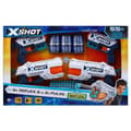 Miniatyrbild 1 av 3: Pack Blasters - ZURU - Combo Pack 2 Kickback + 2 Reflex 6 - Kraftfulla blästerpistoler med 27 meter skott och roterande pipa