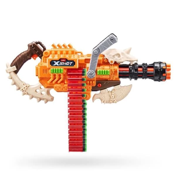 Belt Blaster - ZURU - XSHOT Insanity HorrorFire Dread Hammer - Blaster med 35-pilars bälte och 30 meters räckvidd