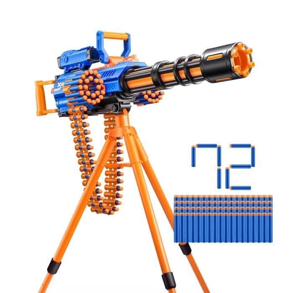 Motoriseret blaster - ZURU - X-SHOT Rage Fire - 40 pile - Stativ inkluderet - Rækkevidde 27 m