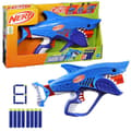 Miniatyrbild 2 av 6: Nerf Junior Wild Sharkfire-blaster, lättanvänd, 8 Nerf Elite-pilar, från 6 år