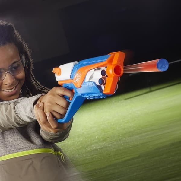NERF Blaster Agility N-sarja, 12 Nerf N1 -nuolta vain Nerf N -sarjan blastereihin, 6-nuolen piippu, ulkopelit