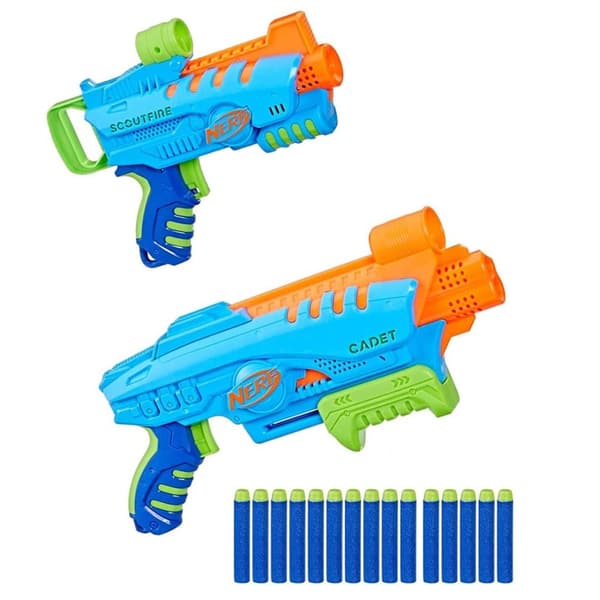 Nerf Elite Jr. Elite Junior Ultimate Starter Sæt, 2 Blasters, 15 Elite Dart