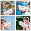 Miniatyrbillede 5 af 6: OBOSOE elektrisk vandpistol – automatisk genopfyldning, 10 m rækkevidde, batteridrevet vandblæser til sommer, strand og pool