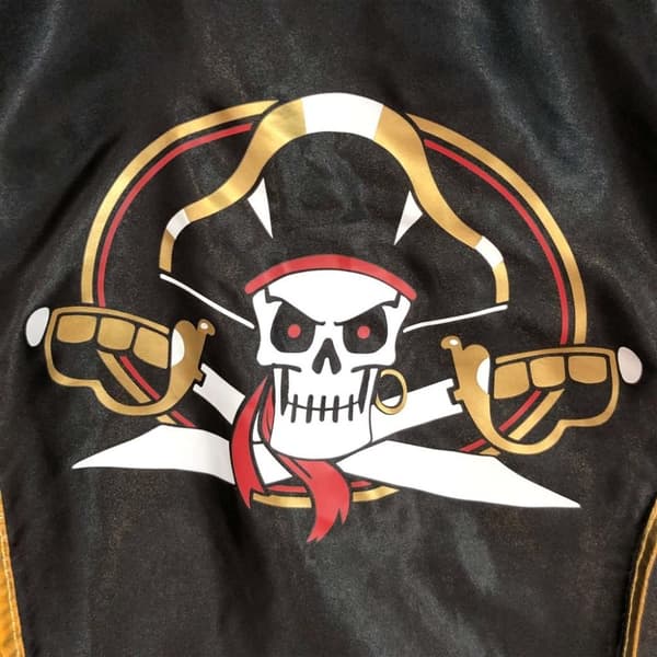 Pirat kappa Captain Cross för utklädnad