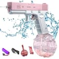 Miniatyrbillede 1 af 9: OBOSOE elektrisk vandpistol – automatisk genopfyldning, 10 m rækkevidde, dobbelt magasin, kontinuerlig ild