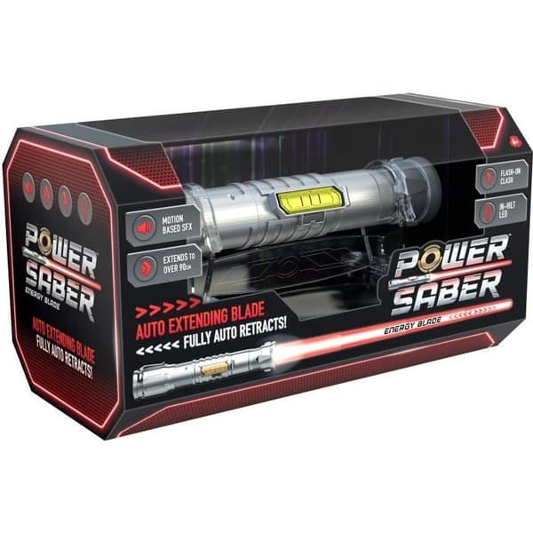 Rollespil - GOLIATH - Power Saber Red - 1:1 sammentrækkelig og udtrækkelig sabel! Fra 8 år