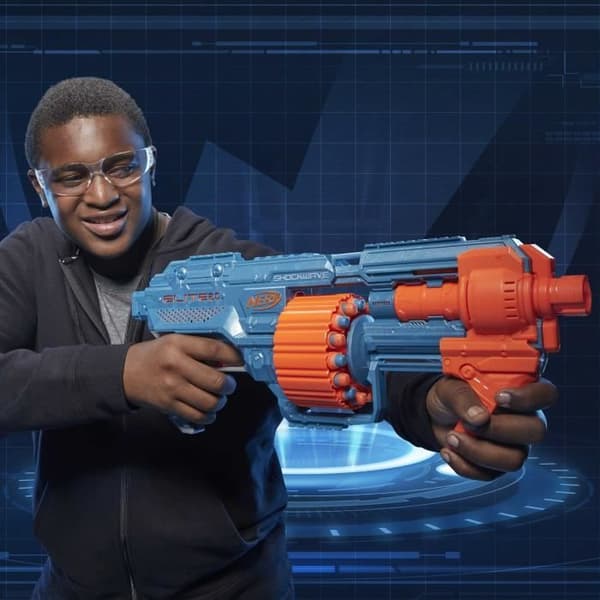 Blaster leksak - NERF - Elite 2.0 Shockwave RD-15 - Blå - Orange - 30 pilar