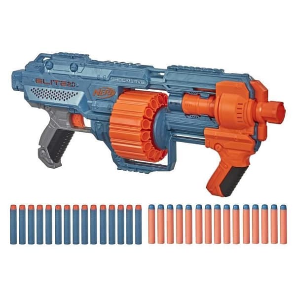 Blaster leksak - NERF - Elite 2.0 Shockwave RD-15 - Blå - Orange - 30 pilar