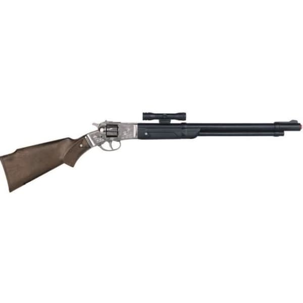 Gonher cowboy leksakspistol - Modell 104/0 - 8 skott - Brun/silver
