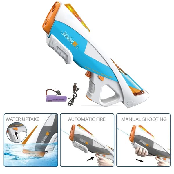 Elektrisk Vattenpistol – SHARK MK – Automatisk Action med Stil