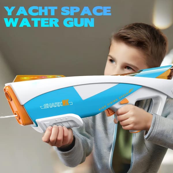 Elektrisk Vattenpistol – SHARK MK – Automatisk Action med Stil Grå