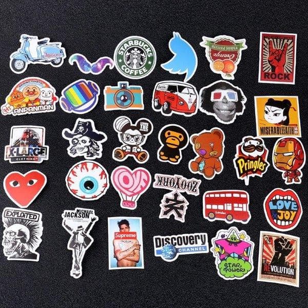 Roliga Klistermärken - 100st MegaPack Stickers / Dekaler