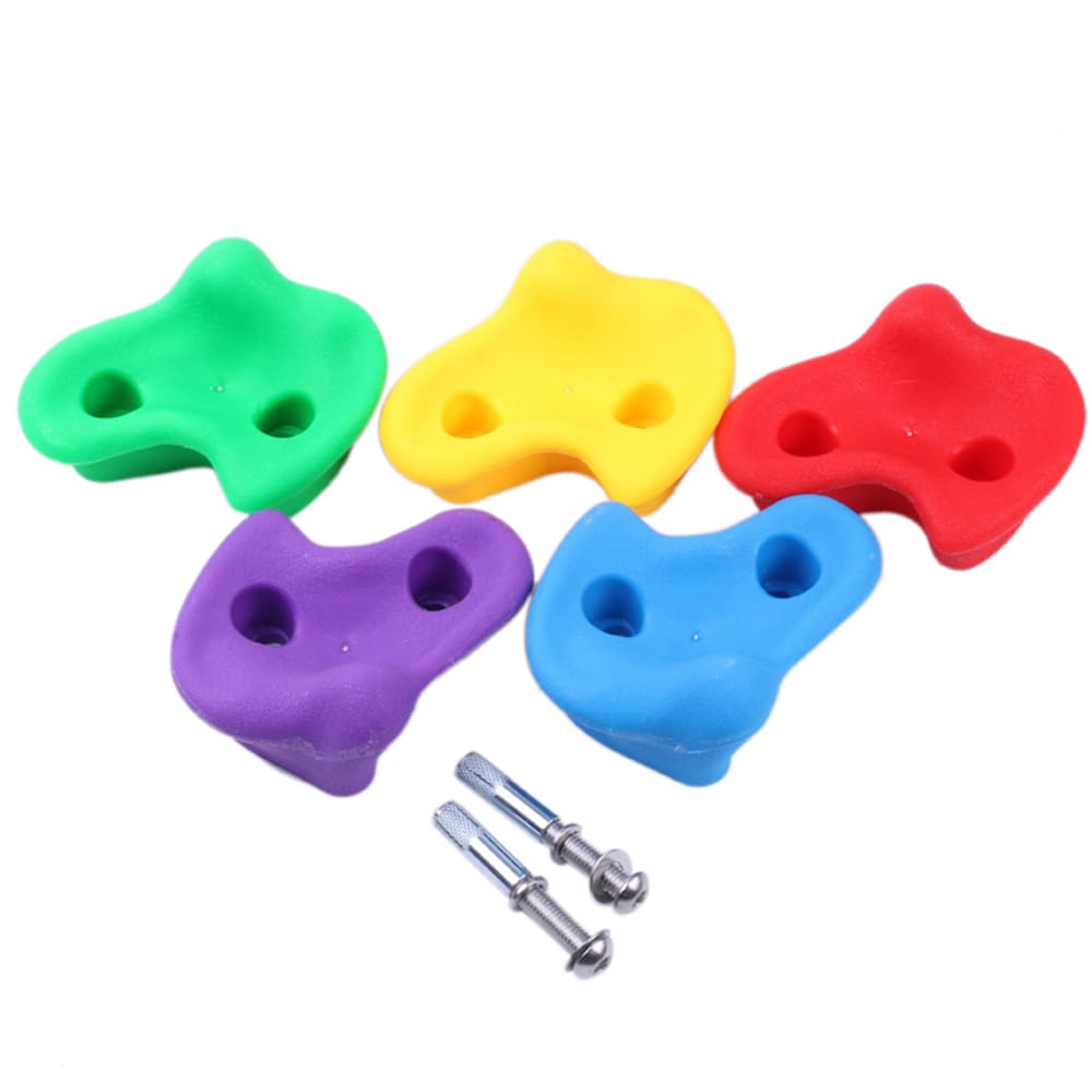 Grep Klatrevegg - 5 Pk blandede klatregrep