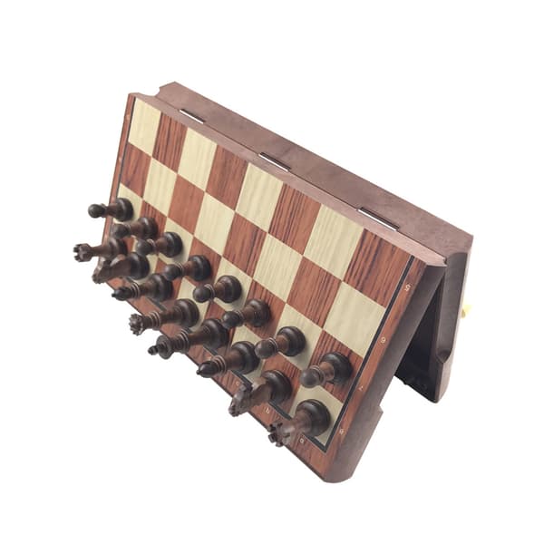 Shakkisetti - Mustat/Valkoiset nappulat 31,5x27,2cm