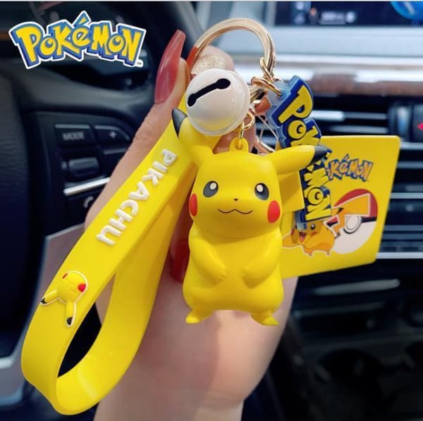 4 Pack Pokémon Pikachu Bulbasaur Squirtle Charmander Nyckelring Figurer